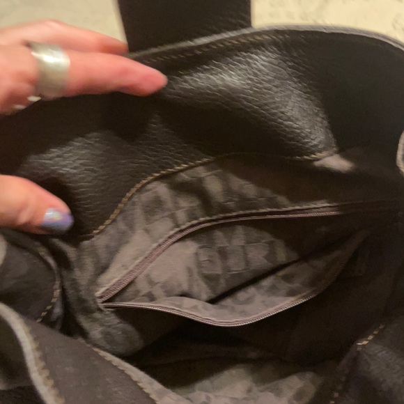 Furla black/brown leather shoulder bag - Picture 4 of 5